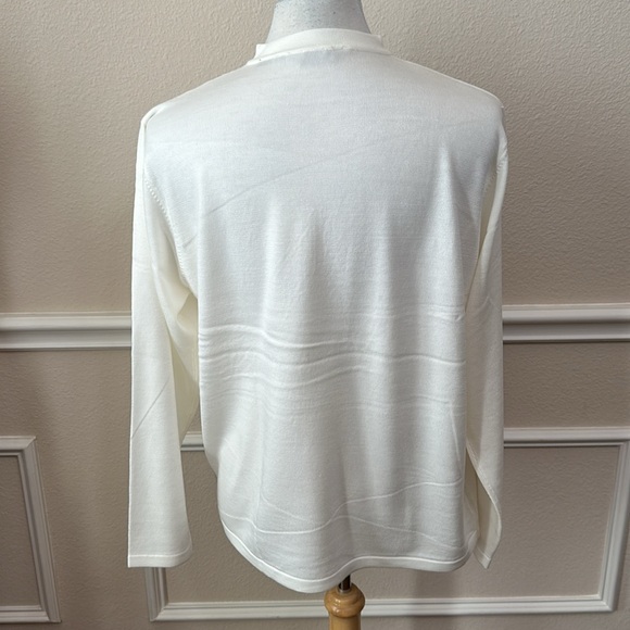 Spyder’s SECTION FINE GAUGE SWEATER - Cream/Grey/Gold - Picture 4 of 11